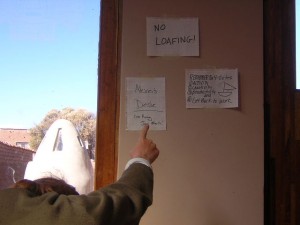 This is probably good fieldwork advice to students as well. Bolivia 2005.